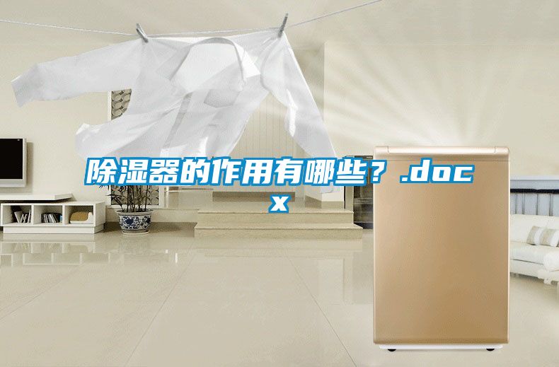 除濕器的作用有哪些？.docx