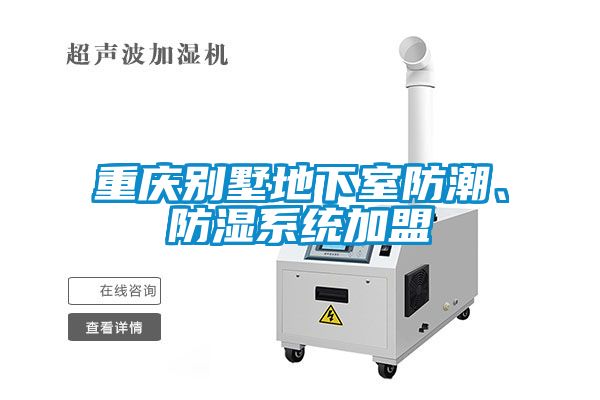 重慶別墅地下室防潮、防濕系統(tǒng)加盟