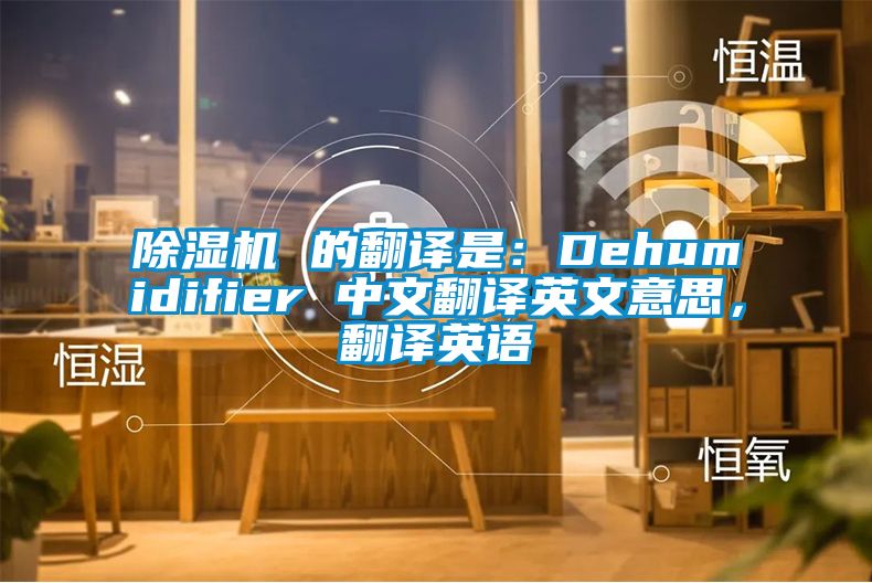 除濕機(jī) 的翻譯是：Dehumidifier 中文翻譯英文意思，翻譯英語