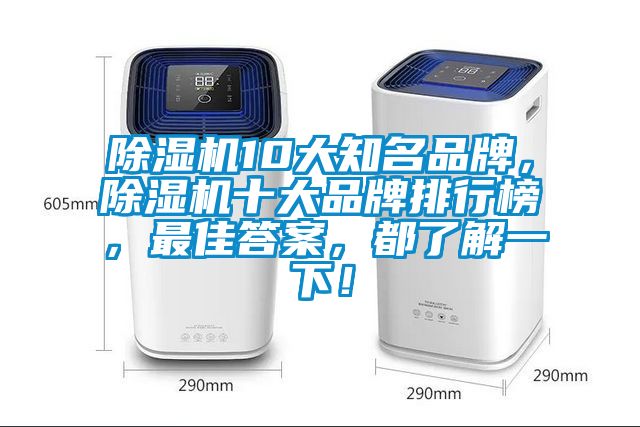 除濕機10大知名品牌，除濕機十大品牌排行榜，最佳答案，都了解一下！