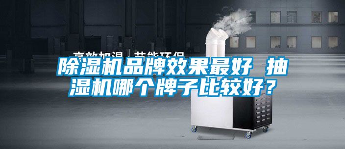 除濕機品牌效果最好 抽濕機哪個牌子比較好？