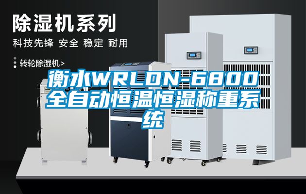 衡水WRLDN-6800全自動恒溫恒濕稱重系統(tǒng)