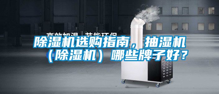 除濕機選購指南，抽濕機（除濕機）哪些牌子好？